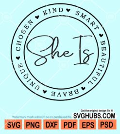 She is brave svg