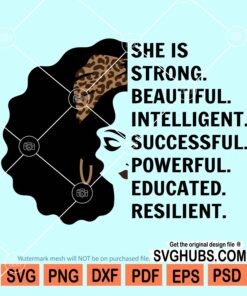 She is strong svg