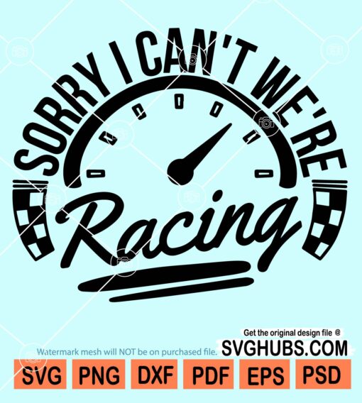 Sorry I can't we're racing svg