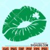 St ptrick lips svg