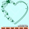 St. Patrick's day heart svg