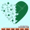 St. Patrick's day heart svg