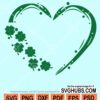 St. Patrick's day heart svg