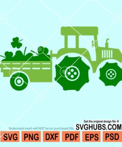 St. Patrick's day tractor svg