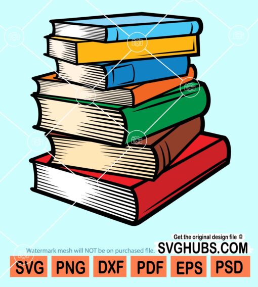 Stack of books svg