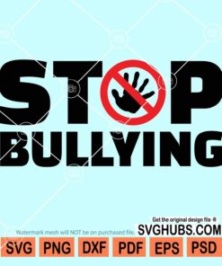 Stop bullying svg