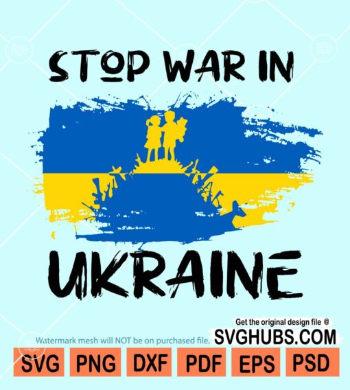 Stop war in ukraine svg