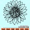 Sunflower clipart svg