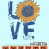 Sunflower love svg