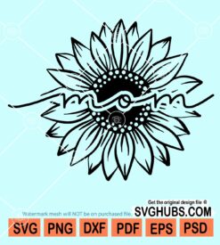 Sunflower mom svg
