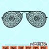 Sunglasses mandala svg