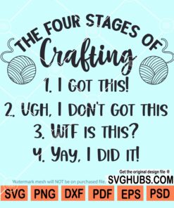 The four stages of crafting svg