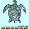 Turtle mandala svg