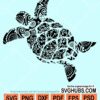 Turtle mandala svg