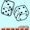 Two dice clipart svg