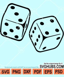 Two dice clipart svg