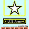 US Army label svg