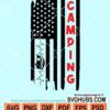 USA Camping flag svg