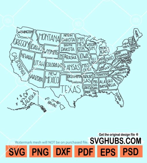 USA Map svg
