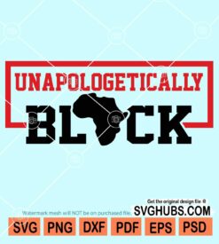 Unapologetically black svg