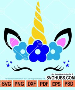 Unicorn birthday svg