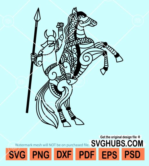 Viking horse svg