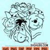 Winnie Pooh and Friends Circle SVG