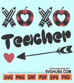 XOXO Teacher svg