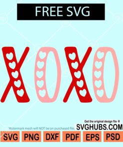 Xoxo SVG free