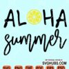 Aloha summer svg