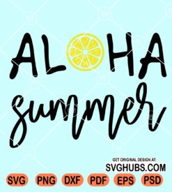 Aloha summer svg