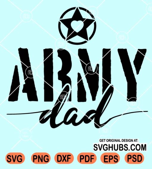 Army dad svg