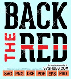 Back the red svg