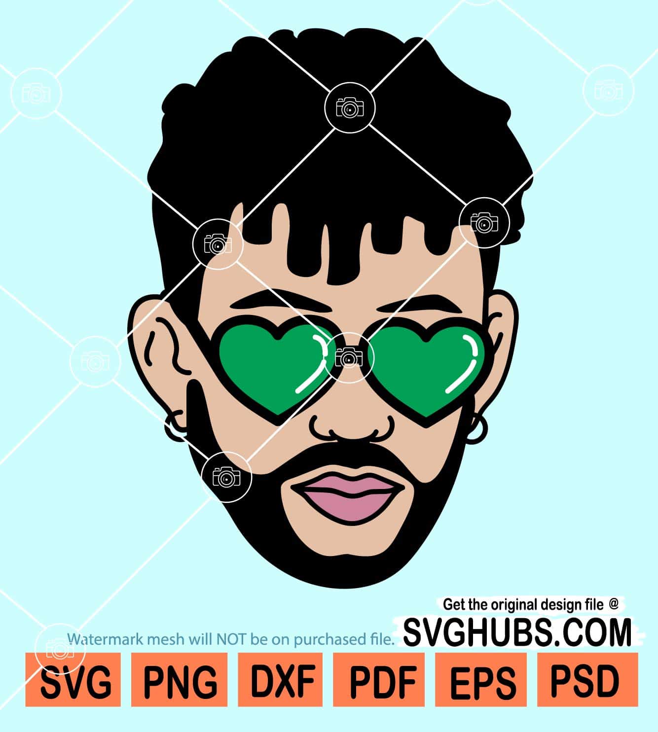 Bad bunny love svg, Love is Bad Bunny SVG, Bad Bunny svg, Bad Bunny