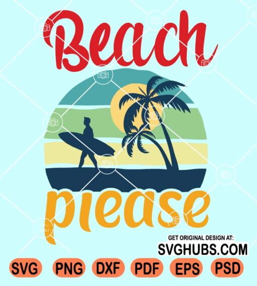 Beach please SVG