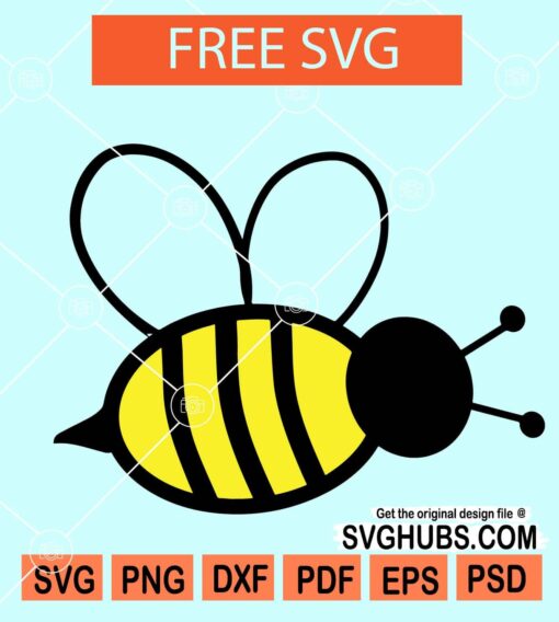 Bee svg free, free bumble bee svg file, simple bee svg, queen bee svg, cute bee svg