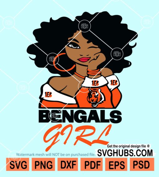 Bengals girl svg