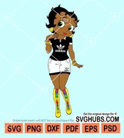 Betty Boop Adidas svg