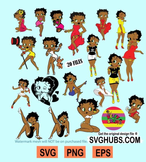 Betty boop svg bundle