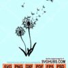 Blowing dandelion svg