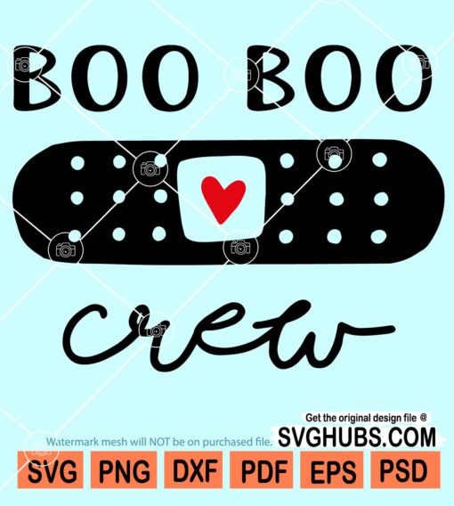 Boo boo crew svg