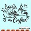 Books and coffee svg