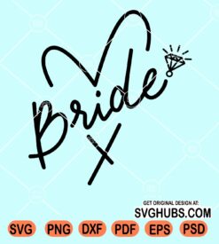 Bride heart svg