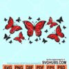 Butterflies libbey can glass wrap svg