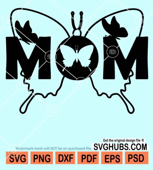 Butterfly mom svg