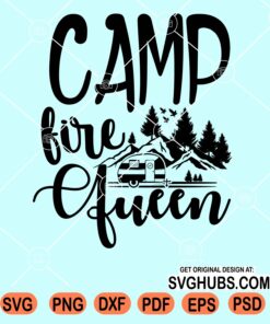 Campfire queen svg file