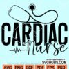 Cardiac nurse stethoscope svg