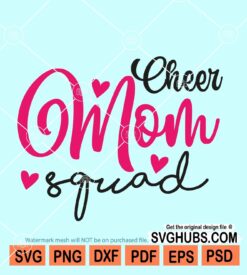 Cheer mom squad svg