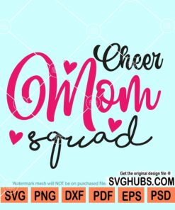Cheer mom squad svg