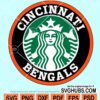 Cincinnati Bengals Starbucks svg